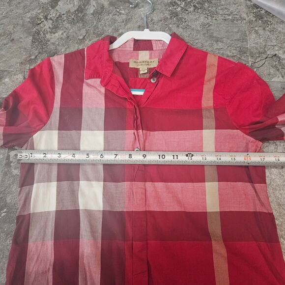 Burberry Button Down Long Sleeve Women's Top Size XS Classic Design - Picture 3 of 7